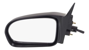 Manual Remote Mirror for 2001-2005 Honda Civic, Left (Driver), Non-Folding, Non-Heated, Paintable, without Auto Dimming, Blind Spot Detection, Memory, and Signal Light, Sedan, Replacement