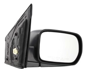 Right (Passenger) Side Mirror for Honda Pilot 2003-2008, LX Model, Power Adjustable, Manual Folding, Non-Heated, Paintable, Replacement