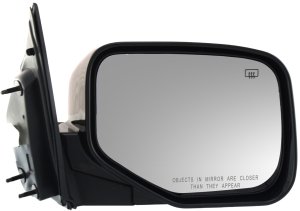 Power Heated Mirror for Honda Ridgeline 2006-2014, Right (Passenger) Side, Manual Folding, Paintable, Replacement