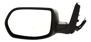 Power Mirror for Honda CR-V 2007-2011, Left (Driver), Manual Folding, Heated, Textured, without Auto Dimming, Blind Spot Detection, Memory, and Signal Light, Replacement