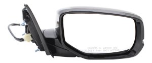 Power Mirror for Honda Accord 2013-2017, Right (Passenger), Manual Folding, Heated, Paintable, with Signal Light & Camera, without Auto Dimming, Blind Spot Detection and Memory, Replacement