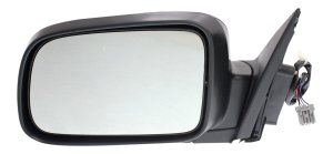 Power Left (Driver) Mirror for Honda CR-V 2002-2006, Manual Folding, Heated, Textured, without Auto Dimming, Blind Spot Detection, Memory, and Signal Light, Replacement