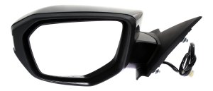 Power Mirror for Honda Civic 2016-2021, Left (Driver), Manual Folding, Heated, Paintable, without Auto Dimming, Blind Spot Detection, Memory, and Signal Light, Replacement