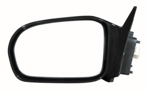 Left (Driver) Side View Mirror Assembly for 2001-2005 Honda Civic EX 2 Door Coupe, Outside Power Remote, Paint to Match Black,  76250S5PA21ZA, Replacement