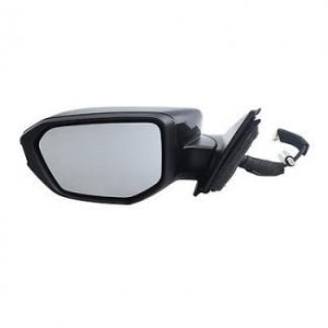 Replacement Left (Driver) Outside View Mirror for 2016 Honda Civic (Touring, Turbo, LX, EX, DX, LX-P, EX-T, EX-L 1.5L L4/2.0L L4 Sedan/Coupe), Non-Heated, Power, no Side View Camera, with Cover, Part: 76258TBAA02ZA-PFM