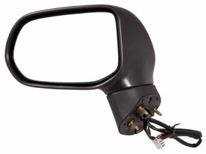 Left (Driver) Outside Rear View Mirror Glass for 2006-2011 Honda Civic EX 4 Door Sedan + LX 4 Door Sedan, Nighthawk Black, Japan Built,  76250SNAA01ZC, B92P Code, Replacement