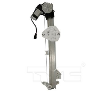 Front Door Glass Regulator with Motor for 2008 - 2012 Honda Accord, Right (Passenger),  72210TE0A12, Replacement