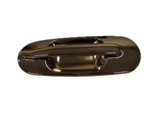 Exterior Rear Left (Driver) Door Handle Outer for 1997 - 2001 Honda CR-V (LX), Black/Chrome,  72680ST0003-PFM Replacement