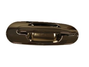 Rear Right (Passenger) External Door Handle for 1997 - 2001 Honda CR-V LX, Black/Chrome,  72640ST0003-PFM Replacement