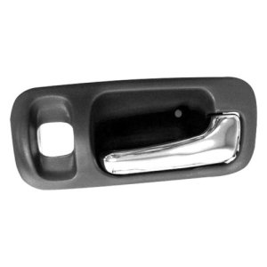 Interior Rear Right (Passenger) Door Handle for 1997 - 2001 Honda CR-V, LX Model, Chrome Inside,  72624S10000ZA-PFM, Replacement