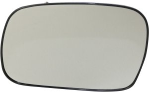 Mirror Glass for 2006-2011 Honda Civic Coupe, Left (Driver), Non-Heated, with Backing Plate, Replacement