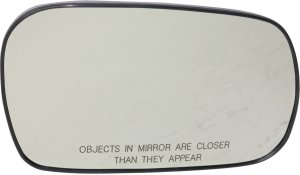 Mirror Glass for Honda Civic 2006-2011 Right (Passenger), Non-Heated, Coupe, with Backing Plate, Replacement