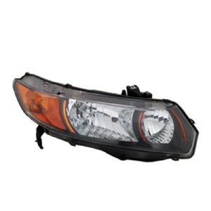 Right (Passenger) Headlight Assembly for 2006 - 2009 Honda Civic Front - Replacement Housing / Lens / Cover - Manual Transmission; 6 Speed Transmission; Composite;  33101SVBA02, Replacement