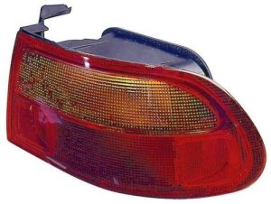 Right (Passenger) Rear Tail Light Assembly for 1992 - 1995 Honda Civic - Replacement Quarter Panel Mounted, 3-Door Hatchback;  33500SR3A01