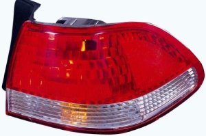 Right (Passenger) Rear Tail Light Assembly for 2001 - 2002 Honda Accord, 4-Door Sedan Body Mounted, Without Bulbs or Sockets, OEM 33501S84A11 Replacement