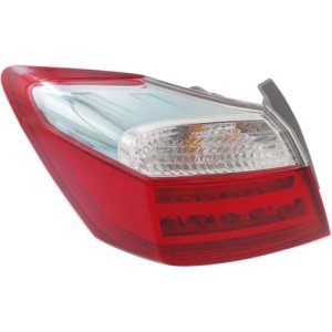Left (Driver) Outer Tail Light Assembly for 2014 - 2015 Honda Accord Gas Hybrid, Rear Tail Light Lens Replacement Cover,  33550T3VA01, Replacement