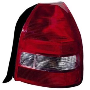 Right (Passenger) Tail Light Lens/Housing for 1999 - 2000 Honda Civic 3 Door; Hatchback, Rear Tail Light Assembly Replacement Housing / Lens / Cover,  33501S03A51, Replacement
