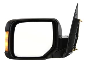 Power Mirror for Honda Pilot 2009-2015, Left (Driver), Manual Folding, Non-Heated, Paintable, with Signal Light, without Memory, Replacement
