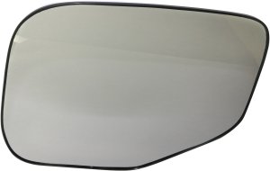Mirror Glass for Honda Ridgeline 2006-2014, Left (Driver), Non-Heated, with Backing Plate, Replacement