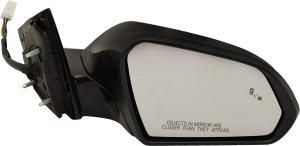 Power Mirror for Hyundai Sonata 2015-2017, Right (Passenger), Manual Folding, Heated, Paintable, with Blind Spot Detection and Signal Light, without Memory, Replacement