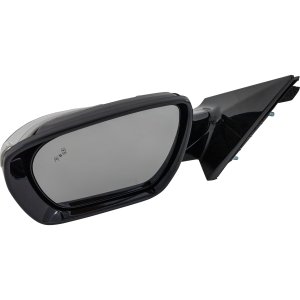Power Mirror for Hyundai Santa Fe Sport 2013-2018, Left (Driver), Manual Folding, Heated, Paintable, with In-Housing Signal Light, Blind Spot Detection in Glass, without Memory, Puddle Light, Auto-Dimming, Side View Camera, Replacement