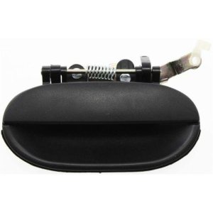 Outer Rear Left (Driver) Door Handle for 1995 - 1999 Hyundai Accent, Exterior Replacement, Black,  8365022000
