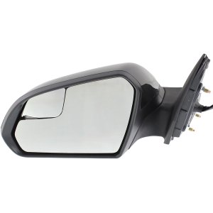 Power Mirror for Hyundai Sonata 2018-2019, Left (Driver), Manual Folding, Heated, Paintable, with Blind Spot Corner Glass, without Signal Light, Excludes Hybrid Model, Replacement