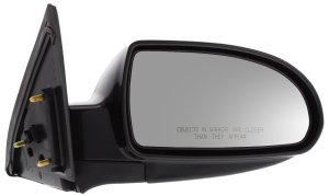 Power Mirror for Hyundai Elantra 2007-2010 Right (Passenger), Manual Folding, Heated, Paintable, without Auto Dimming, Blind Spot Detection, Memory, and Signal Light, Replacement