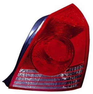 Left (Driver) Tail Light Assembly Replacement for 2004 - 2006 Hyundai Elantra, Rear Cover Lens for 4 Door Sedan,  924012D550