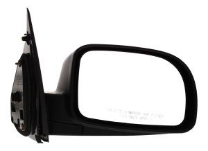 Power Mirror for Hyundai SANTA FE 2010-2012, Right (Passenger) Side, Manual Folding, Heated, Textured Finish, Replacement