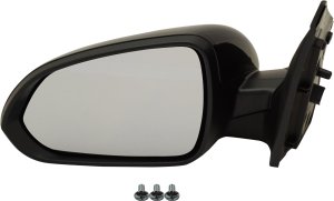 Power Mirror for Hyundai Accent 2018-2022, Left (Driver), Manual Folding, Non-Heated, Paintable, Without Auto Dimming, Blind Spot Detection, Memory, and Signal Light, Replacement