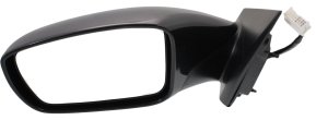 Power Mirror for Hyundai Sonata 2011-2014, Left (Driver), Manual Folding, Heated, Paintable, Without Signal Light, Excluding Hybrid Model, Replacement