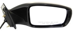 Power Mirror for Hyundai Sonata 2011-2014, Right (Passenger) Side, Manual Folding, Non-Heated, Paintable, with Signal Light, Excluding Hybrid Model, Replacement