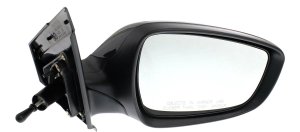 Manual Remote Mirror for Hyundai Accent 2012-2017, Right (Passenger), Manual Folding, Non-Heated, Paintable, without Auto Dimming, Blind Spot Detection, Memory and Signal Light, Replacement