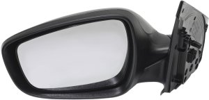 Power Mirror for Hyundai Accent 2012-2017, Left (Driver), Manual Folding, Non-Heated, Paintable, with In-housing Signal Light, without Auto Dimming, Blind Spot Detection and Memory, Replacement