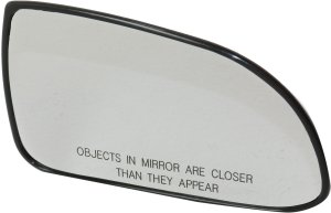 Mirror Glass Right (Passenger) for Hyundai Accent 2000-2002, Non-Heated, with Backing Plate, for Sedan/Hatchback, To November 1, 2001 Replacement
