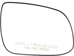 Mirror Glass for Hyundai Accent/Kia Rio/Rio5 2010-2011, Right (Passenger) Side, Non-Heated, with Backing Plate, Suitable for Hatchback/Sedan Models, Replacement