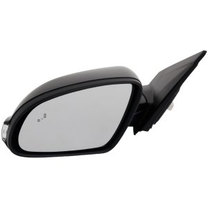 Power Mirror for Hyundai KONA 2018-2021, Left (Driver) Side, Manual Folding, Heated, Paintable, with Blind Spot Detection, Replacement