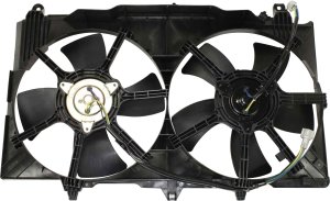 Radiator Fan Assembly for Nissan 350Z (2003-2006), Infiniti G35 Coupe/Sedan (2003-February 2005), Dual Fan, Replacement