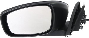 Power Heated Manual Folding Left (Driver) Mirror for Infiniti G37 2008-2013/ Q60 2014-2015, Paintable, Suitable for RWD with Premium Package, Convertible/Coupe, Replacement