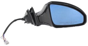 Right (Passenger) Power Foldable Mirror for Infiniti FX35/FX45 2003-2008, Heated, Paintable, Power-Operated, Replacement