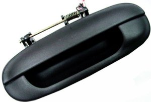 Outer Rear Door Handle Right (Passenger) Side Replacement for 2003 - 2006 Isuzu Ascender, 7 Passenger Van; Black;  8152913000
