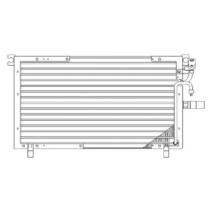 A/C Condenser for 1993 - 1997 Honda Passport, Right (Passenger) Air Conditioning (AC) Condenser,  8970948740, Replacement