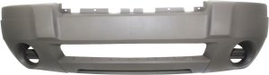 Front Bumper Cover for 2004 Grand Cherokee, Textured Gray, Suitable for Laredo Model, without Fog Light Holes, Replacement by Jeep