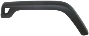Front Fender Flare for Jeep Wrangler 1997-2006, Left (Driver), Textured Black, Excluding Sahara / Rubicon Models, Replacement
