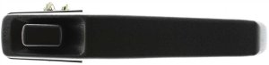 Front Exterior Door Handle for Jeep Cherokee 1984-1996, Left (Driver), Plastic, Textured Black, Without Keyhole, Replacement