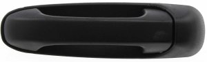 Rear Exterior Door Handle for Jeep Grand Cherokee 1999-2004/Liberty 2002-2007, Left (Driver), Textured Black, Plastic, Replacement