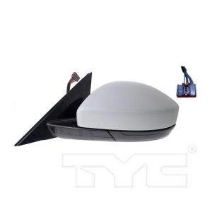 Left (Driver) Outside Side View Mirror for 2017-2019 Jaguar F-Pace, without Blind Spot Information System, without Power Folding Mirrors, with Cover, Paint to Match, Assembly;  T4A5587-PFM, Replacement