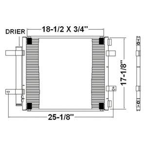 2004 - 2005 Jaguar Xj8 A/C Condenser