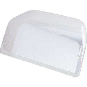 Mirror Cover for Ford F-150 Pickup 2015-2020, Right (Passenger), Standard, Non-Towing, without Signal Light, Crew/Extended Cab, Excluding Raptor Model, Chrome, Replacement